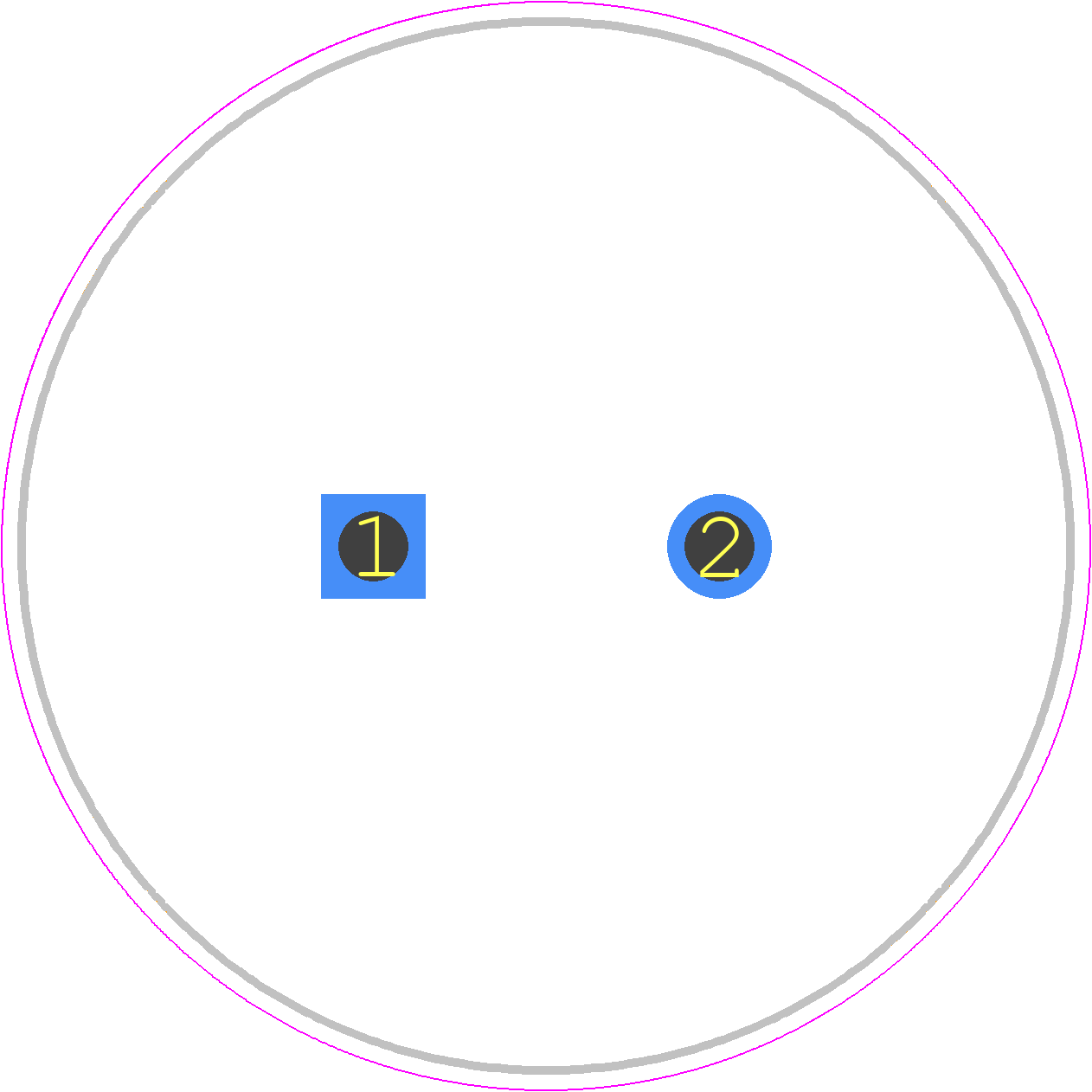 EKMM451VSN391MR60S - Chemi-Con PCB footprint - Capacitor, Polarized Radial Diameter - Capacitor, Polarized Radial Diameter - SIZE CODE 30X60