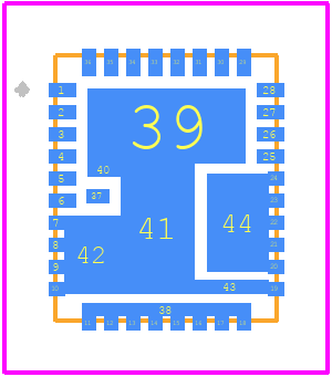 NCP3284AMNTXG - onsemi PCB footprint - Other - Other - PQFN37 5x6, 0.5P CASE 483BZ ISSUE A