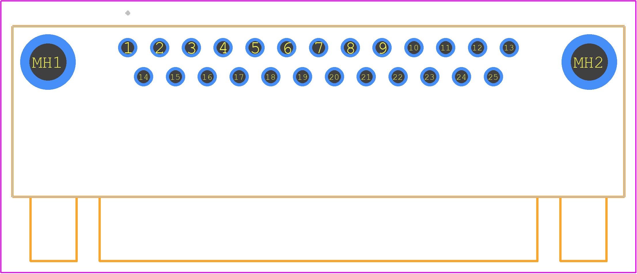 09663626813 - HARTING PCB footprint - Other - Other - 09663626813-2