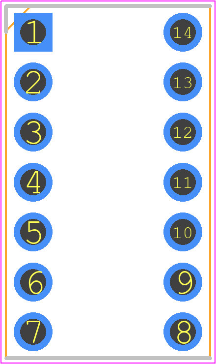 7010501766 - 3M PCB footprint - Dual-In-Line Sockets - Dual-In-Line Sockets - 7010501766_2021