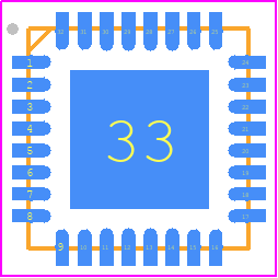 PE43712 - Peregrine Semiconductor PCB footprint - Quad Flat No-Lead - Quad Flat No-Lead - 32-lead 5 × 5mm× 0.85 mm QFN