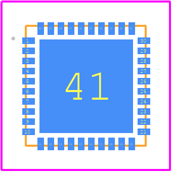 AM3152 - ATLANTA PCB footprint - Other - Other - Ceramic 6mm 40 Lead QFN
