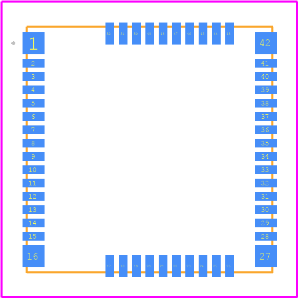 LMG3522R030-Q1 - Texas Instruments PCB footprint - Other - Other - RQS0052A