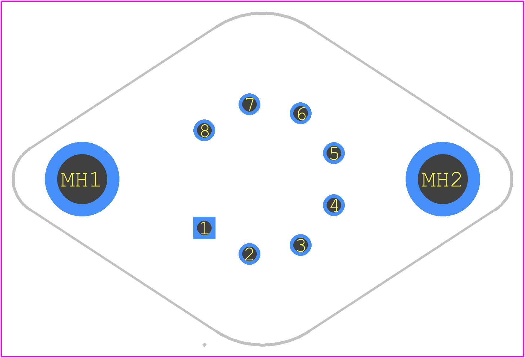 PA08 - Apex Microtechnology PCB footprint - Other - Other - CE