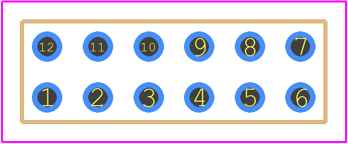 534206-6 - TE Connectivity PCB footprint - Other - Other - 534206-6-2