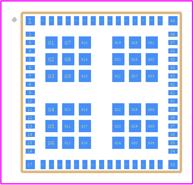 WL1801MODGBMOCR - Texas Instruments PCB footprint - Other - Other - MOC0100A