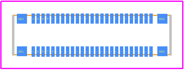 204927-0501 - Molex PCB footprint - Other - Other - 204927-0501-1