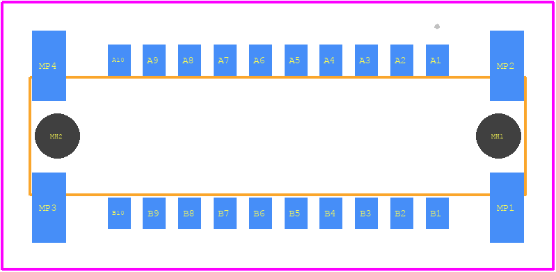 354056 - TE Connectivity PCB footprint - Other - Other - 354056
