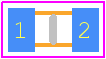 C0603X5R100-226MNE - Venkel PCB footprint - Capacitor Chip Non-polarised - Capacitor Chip Non-polarised - 0603 (1608 Metric)-2