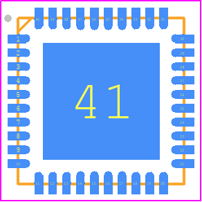 AM3063 - ATLANTA PCB footprint - Quad Flat No-Lead - Quad Flat No-Lead - AM3063