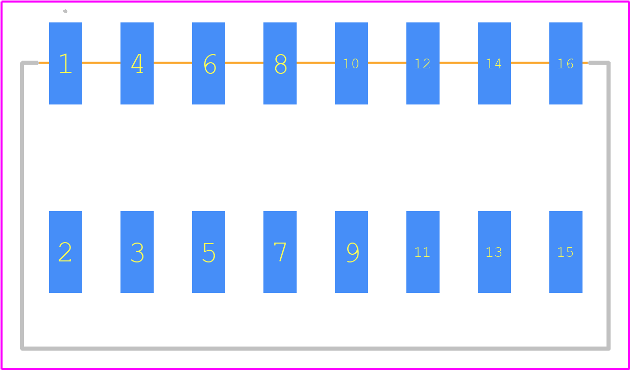 1473550000 - Weidmüller PCB footprint - Other - Other - 1473550000-1