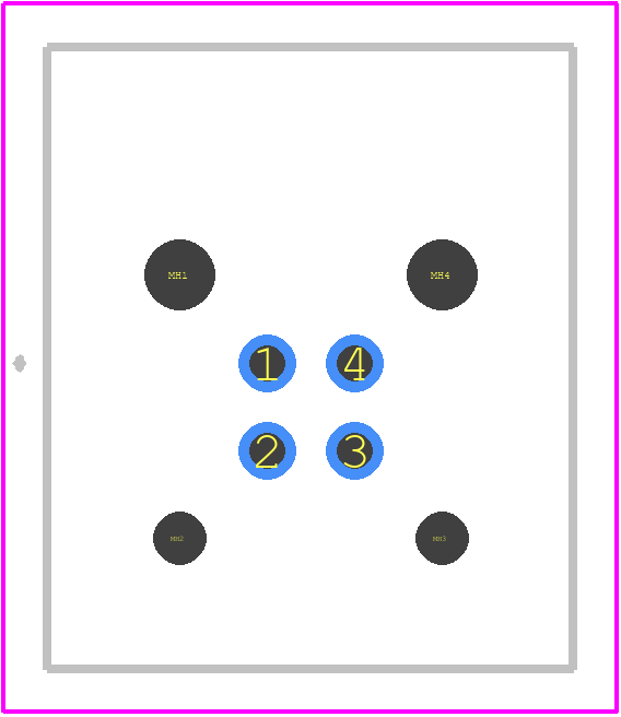 HSDNDSPPCB14A - Amphenol PCB footprint - Other - Other - HSDNDSPPCB14A-1