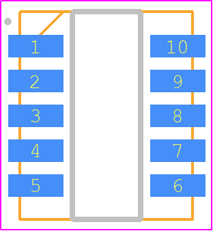 MAC-42LH+ - Mini-Circuits PCB footprint - Small Outline No-lead - Small Outline No-lead - 0.254