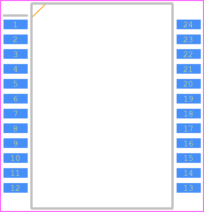 1000B-5001FXT - iNRCORE PCB footprint - Small Outline Packages - Small Outline Packages - 1000B-5001FXT