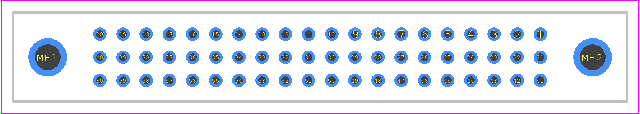 321Y060F58 - Nicomatic PCB footprint - Other - Other - 321Y060F58-1