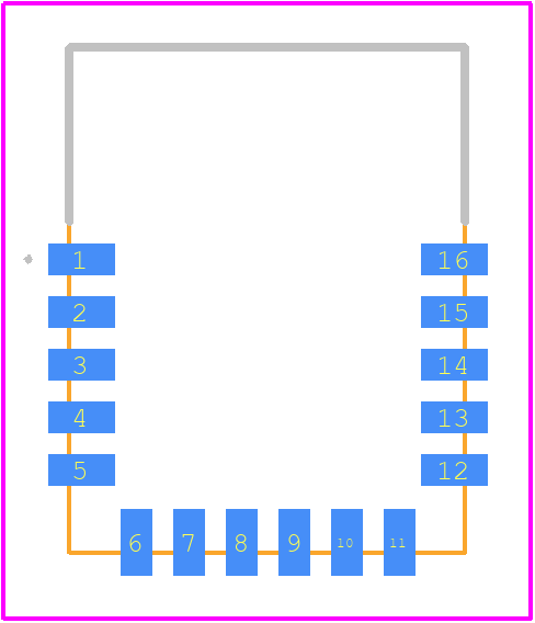 RN4871-V/RM118 - Microchip PCB footprint - Other - Other - RN4871-V/RM118-4
