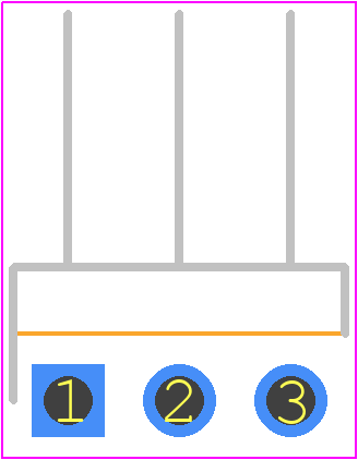 TLW-103-01-T-S-RA-01 - SAMTEC PCB footprint - Header, Unshrouded - Right Angle PTH Pin - Header, Unshrouded - Right Angle PTH Pin - TLW-103-01-T-S-RA-01