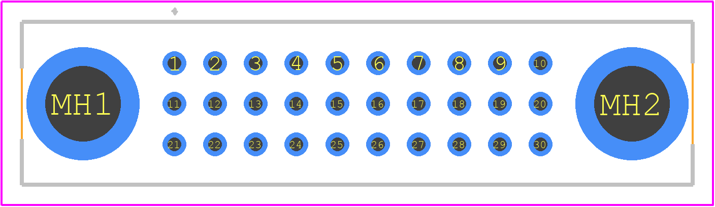 322Y030H01 - Nicomatic PCB footprint - Other - Other - 322Y030H01-3