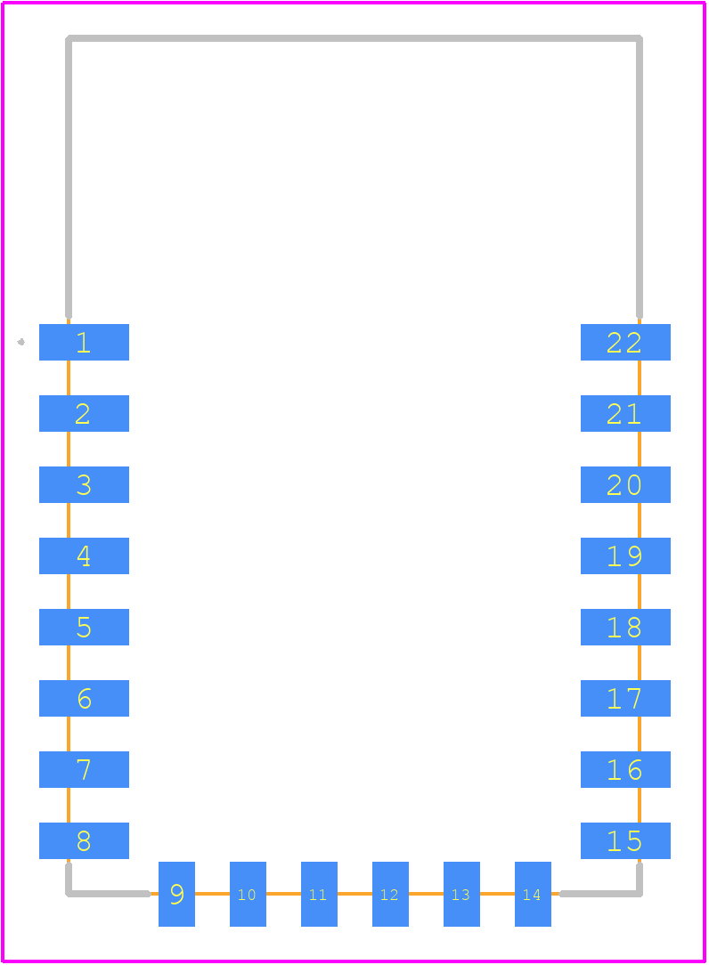 ESP12F - Espressif Systems PCB footprint - Other - Other - ESP12F-10
