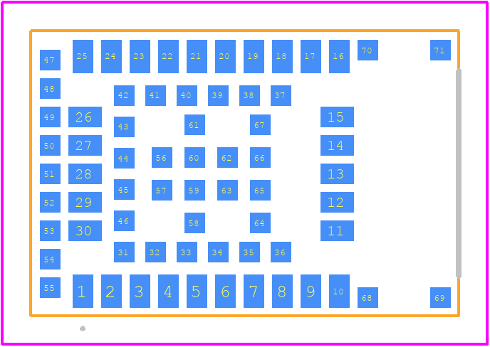 NINA-B306-01B - u-blox PCB footprint - Other - Other - NINA-B306-01B-3