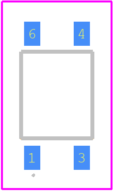 TLP191B - Toshiba PCB footprint - Other - Other - 4pin  MFSOP6