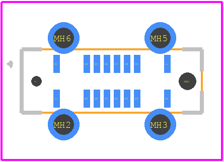 217182-0001 - Molex PCB footprint - Other - Other - 217182-0001-2