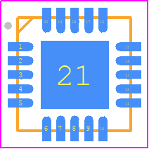 MM1-1453LSM - Marki PCB footprint - Quad Flat No-Lead - Quad Flat No-Lead - 4x4 QFN_2021