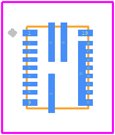 TPS54JB20RWWR - Texas Instruments PCB footprint - Other - Other - RWW0021A