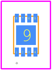 NV24C512MUW3VTBG - onsemi PCB footprint - Other - Other - NV24C512MUW3VTBG-1