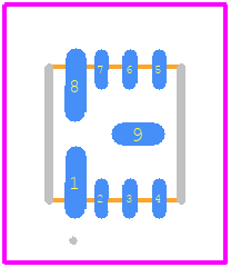 MCP16361T-E/NMX - Microchip PCB footprint - Other - Other - 8-LD VDFN_2021