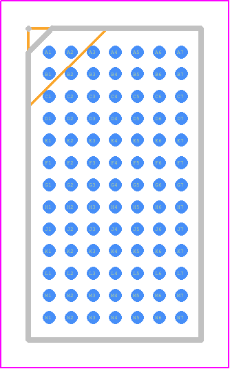 LTM8051EY#PBF - Analog Devices PCB footprint - BGA - BGA - BGA Package 91-Lead (11.25mm × 6.25mm × 2.22mm)