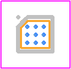 MAX98355BEWL+T - Analog Devices PCB footprint - BGA - BGA - 9-WLCSP-N/A(H=0.69mm)
