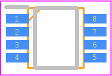 NJW4191R - New Japan Radio PCB footprint - Small Outline Packages - Small Outline Packages - VSP8