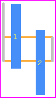 TMM-102-01-S-S-SM - SAMTEC PCB footprint - Header, Unshrouded - Single Row Staggered SMD Pin - Header, Unshrouded - Single Row Staggered SMD Pin - TMM-102-01-S-S-SM