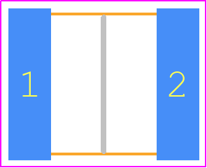 B72542V0200K062 - TDK PCB footprint - Varistors Chip - Varistors Chip - 2220