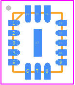 ADL5569BCPZ - Analog Devices PCB footprint - Quad Flat No-Lead - Quad Flat No-Lead - ADL5569BCPZ