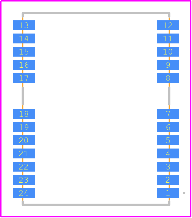 NEO-M8U-06B - u-blox PCB footprint - Other - Other - 24-SMD Module
