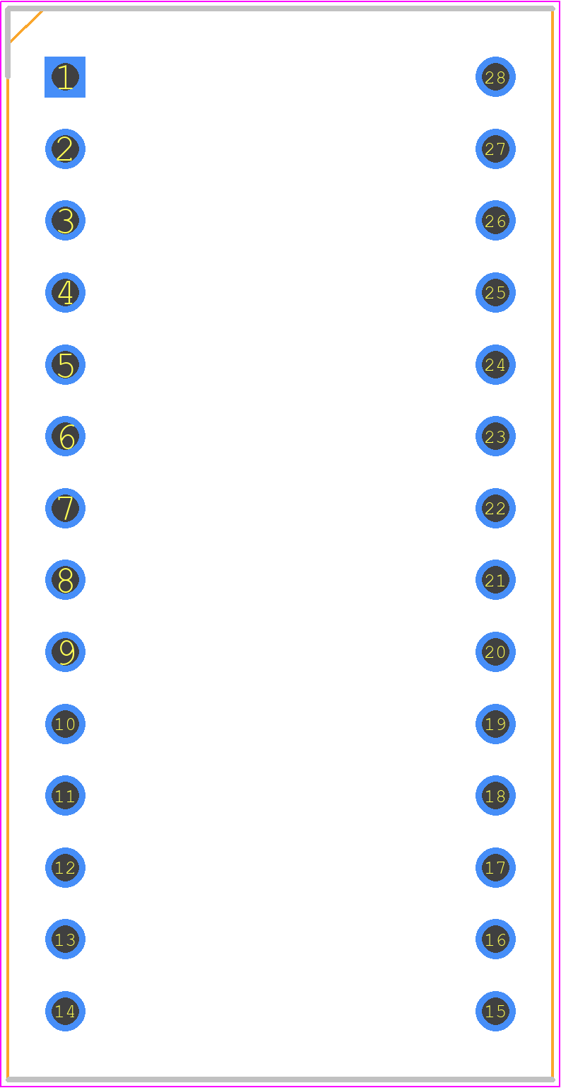 BC56-13CGKWA - Kingbright PCB footprint - Dual-In-Line Sockets - Dual-In-Line Sockets - DIP18