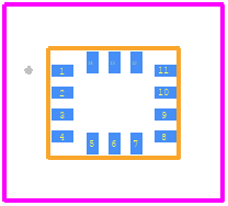 IIM-42652 - TDK PCB footprint - Other - Other -  2.5 mm x 3.0 mm x 0.91 mm LGA
