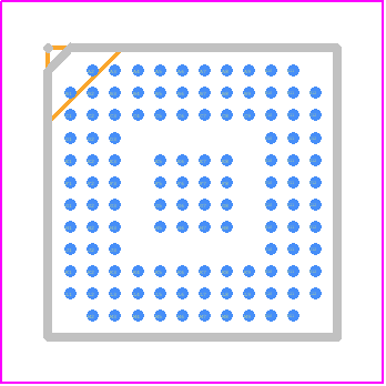 AP1302CSSL00SMGA0-DR - onsemi PCB footprint - BGA - BGA - VFBGA120 6.5x6.5