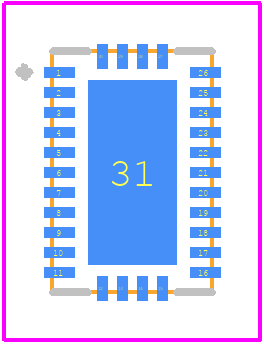 TPS7H4010MRNPTSEP - Texas Instruments PCB footprint - Other - Other - RNP0030A_2021