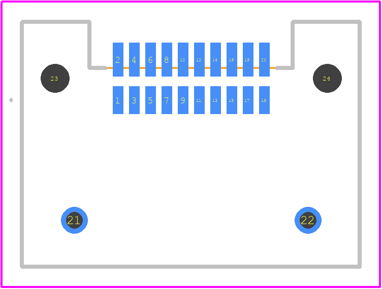 HSEC8-110-01-L-RA-TR - SAMTEC PCB footprint - Other - Other - HSEC8-110-01-L-RA-TR-3