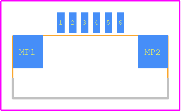 FFC3B07-06-T - GCT (GLOBAL CONNECTOR TECHNOLOGY) PCB footprint - Other - Other - FFC3B07-06-T-2