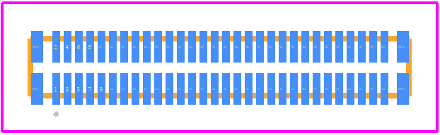 203955-0603 - Molex PCB footprint - Other - Other - 203955-0603-2