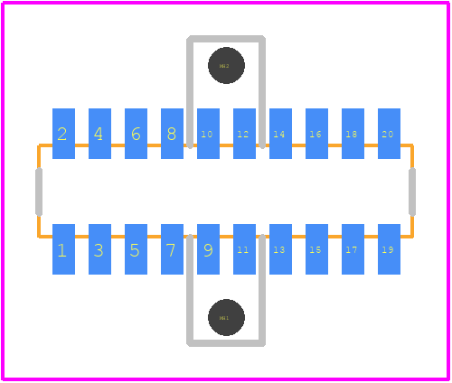 CLM-110-02-H-D-PA - SAMTEC PCB footprint - Other - Other - CLM-110-02-H-D-PA-2