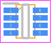 RT6254AHGJ8F - RICHTEK PCB footprint - SOT23 (8-Pin) - SOT23 (8-Pin) - TSOT-23-8