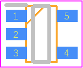 MIC2287CBD5 - Microchip PCB footprint - SOT23 (5-Pin) - SOT23 (5-Pin) - 5-Pin TSOT (BD5)