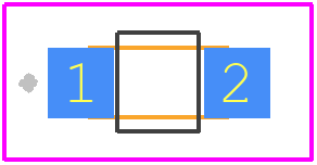 APTR3216QBC/D - Kingbright PCB footprint - Other - Other - 3.2 x 1.6 mm SMD Chip LED Lamp Reverse