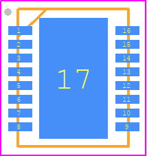 LTC3113EDHD#PBF - Analog Devices PCB footprint - Small Outline No-lead - Small Outline No-lead - 16-Lead Plastic DFN (5mm × 4mm)-ren1
