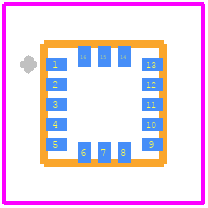 IAM-20381 - TDK PCB footprint - Other - Other - 16 Lead LGA (3x3x0.75)